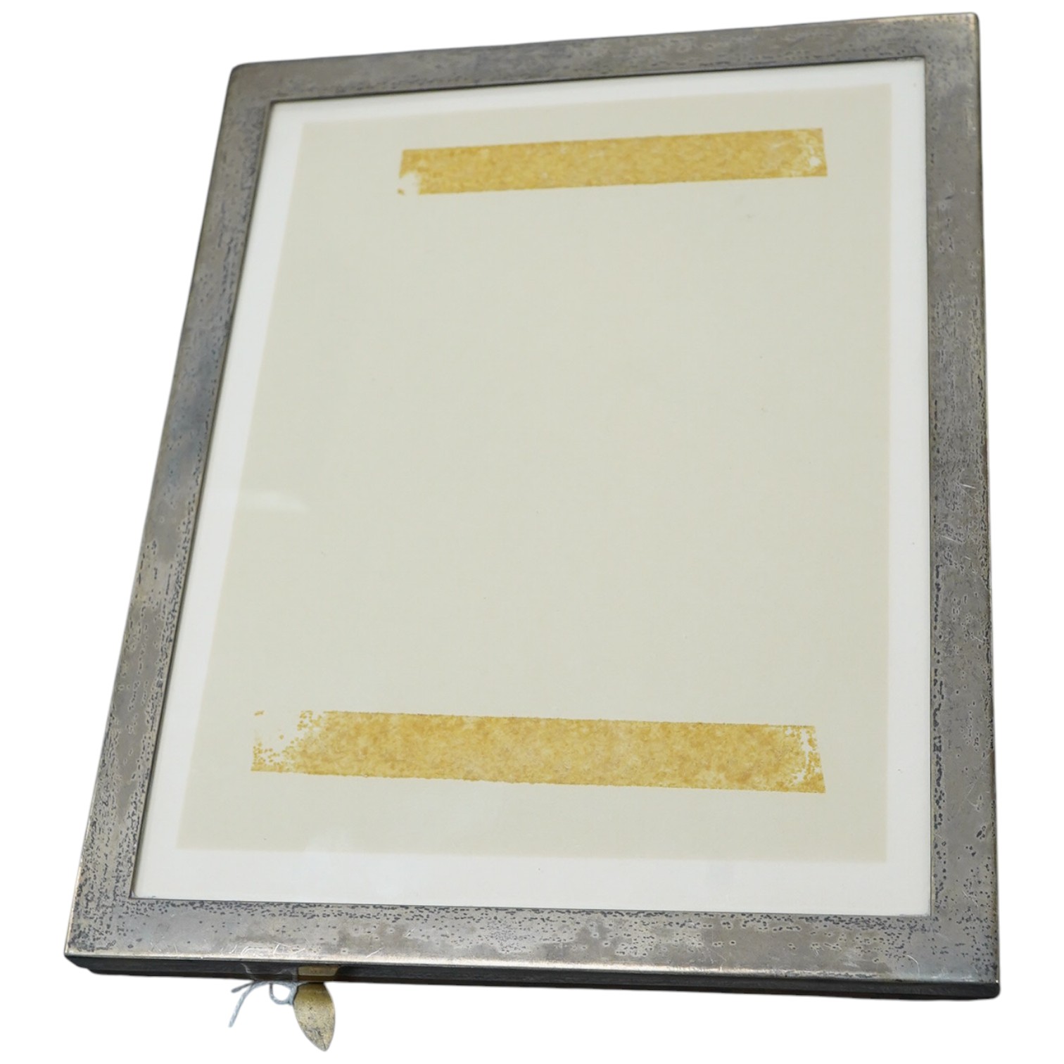 A George V silver mounted rectangular photograph frame, Sanders & Mackenzie, Birmingham, 1925, 25.5cm by 20.5cm.